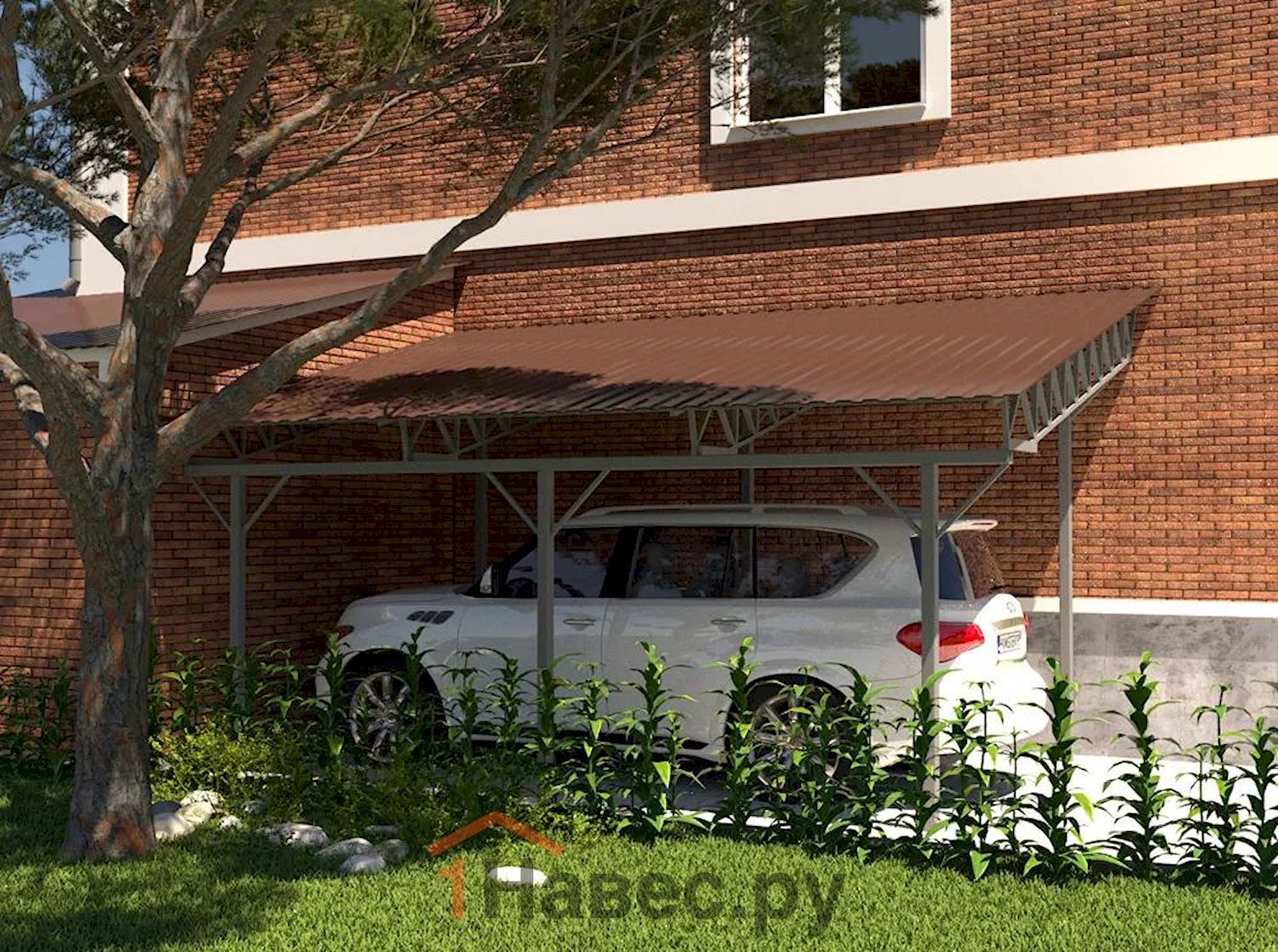 Навес из поликарбоната